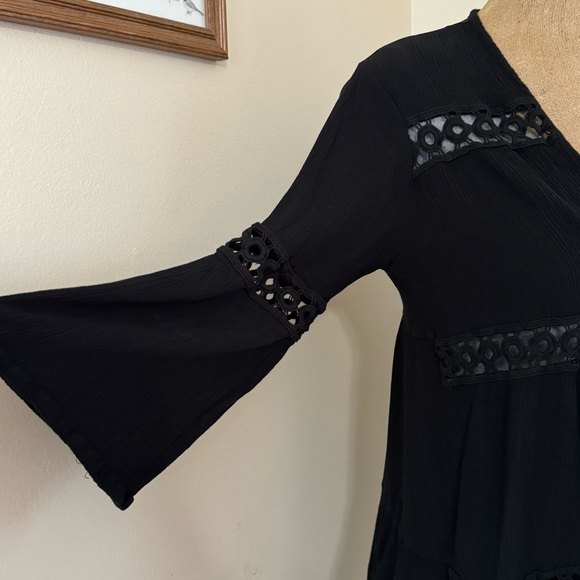 Maurice's Crochet Pattern Boho Style Black Cardigan - Picture 4 of 8